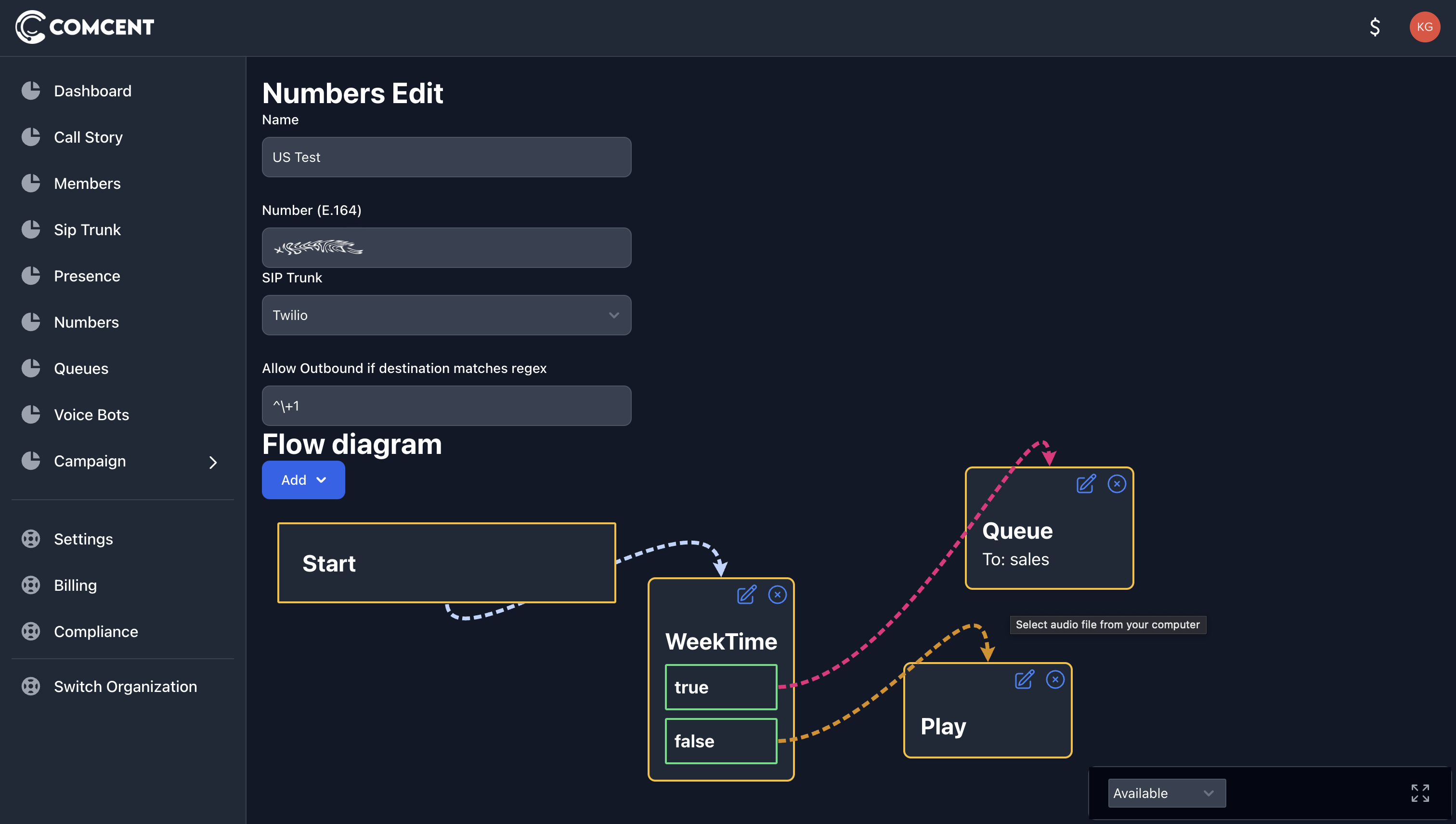 Play node flow