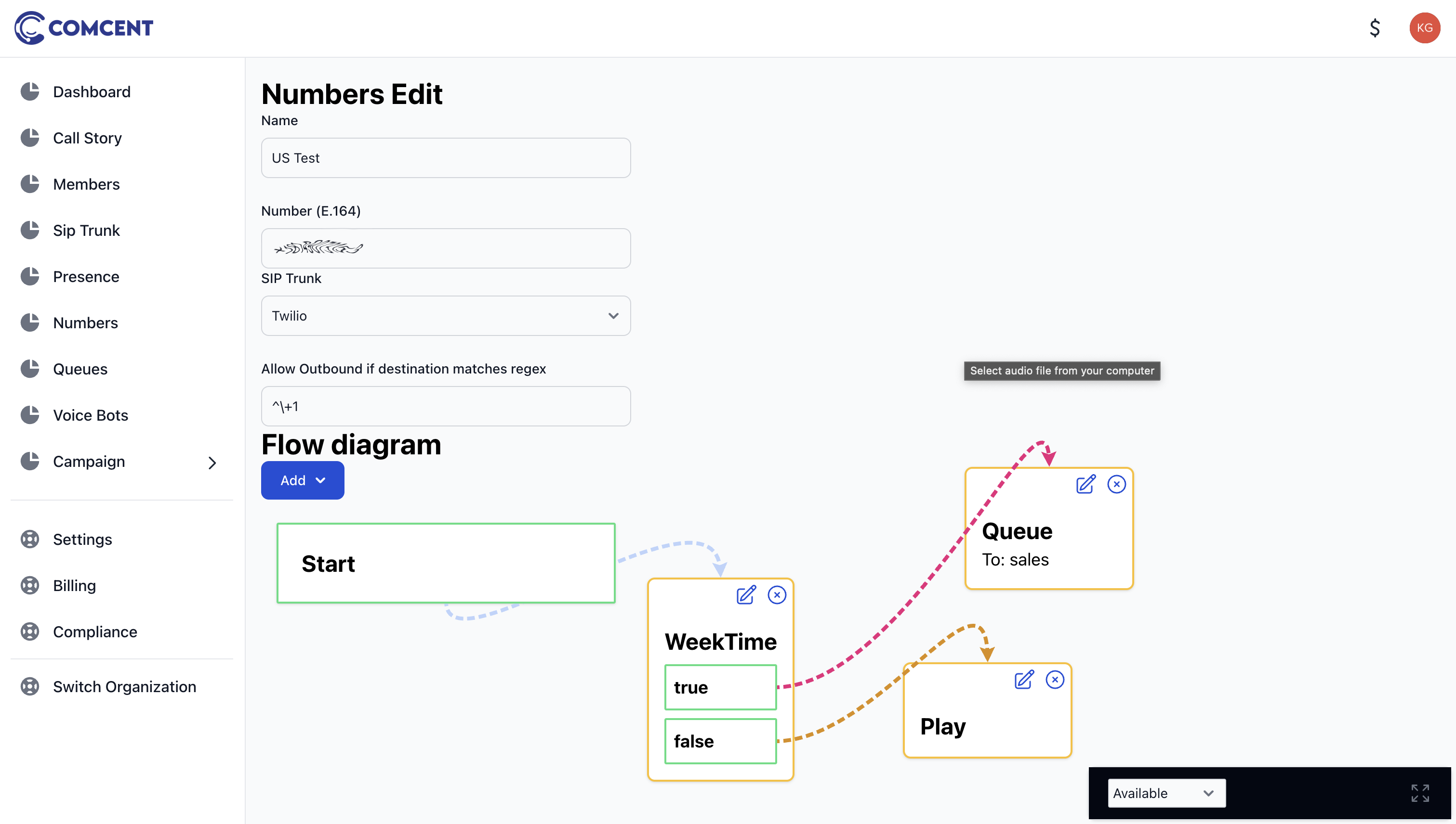 Play node flow